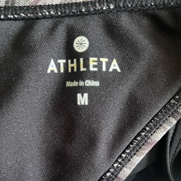 Athleta Black and Gray Activewear Top - Picture 7 of 8